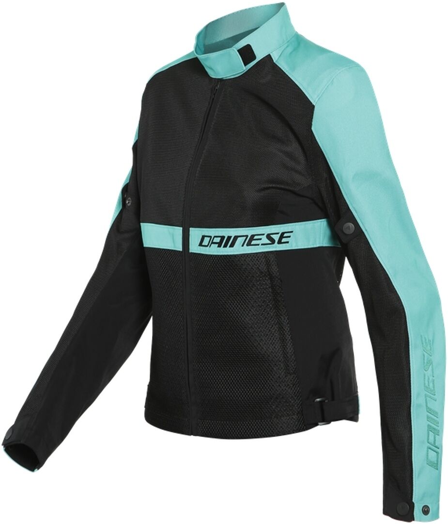 Dainese Ribelle Air Tex Damas motocicleta chaqueta textil - Negro Azul (42)