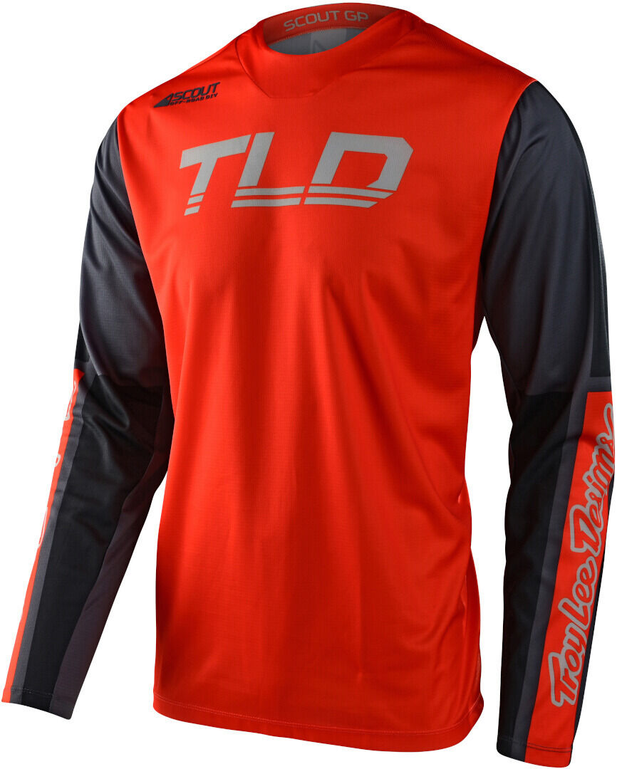 Lee Scout GP Recon Maillot de Motocross - Gris Naranja (L)