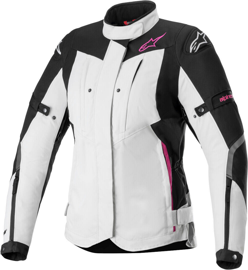 Alpinestars Stella RX-5 Drystar Chaqueta textil para motocicletas para damas - Negro Gris (L)