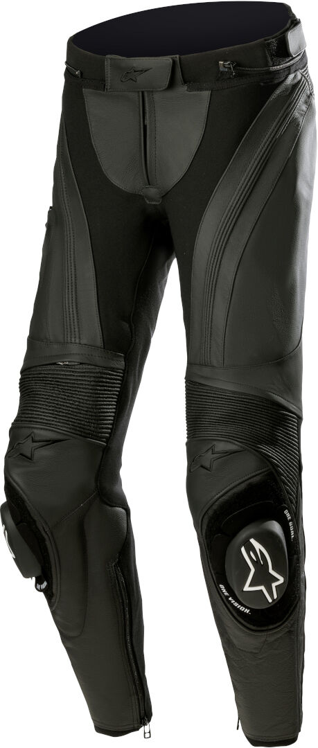 Alpinestars Stella Missile V3 Pantalones de cuero para motocicleta para damas - Negro (48)