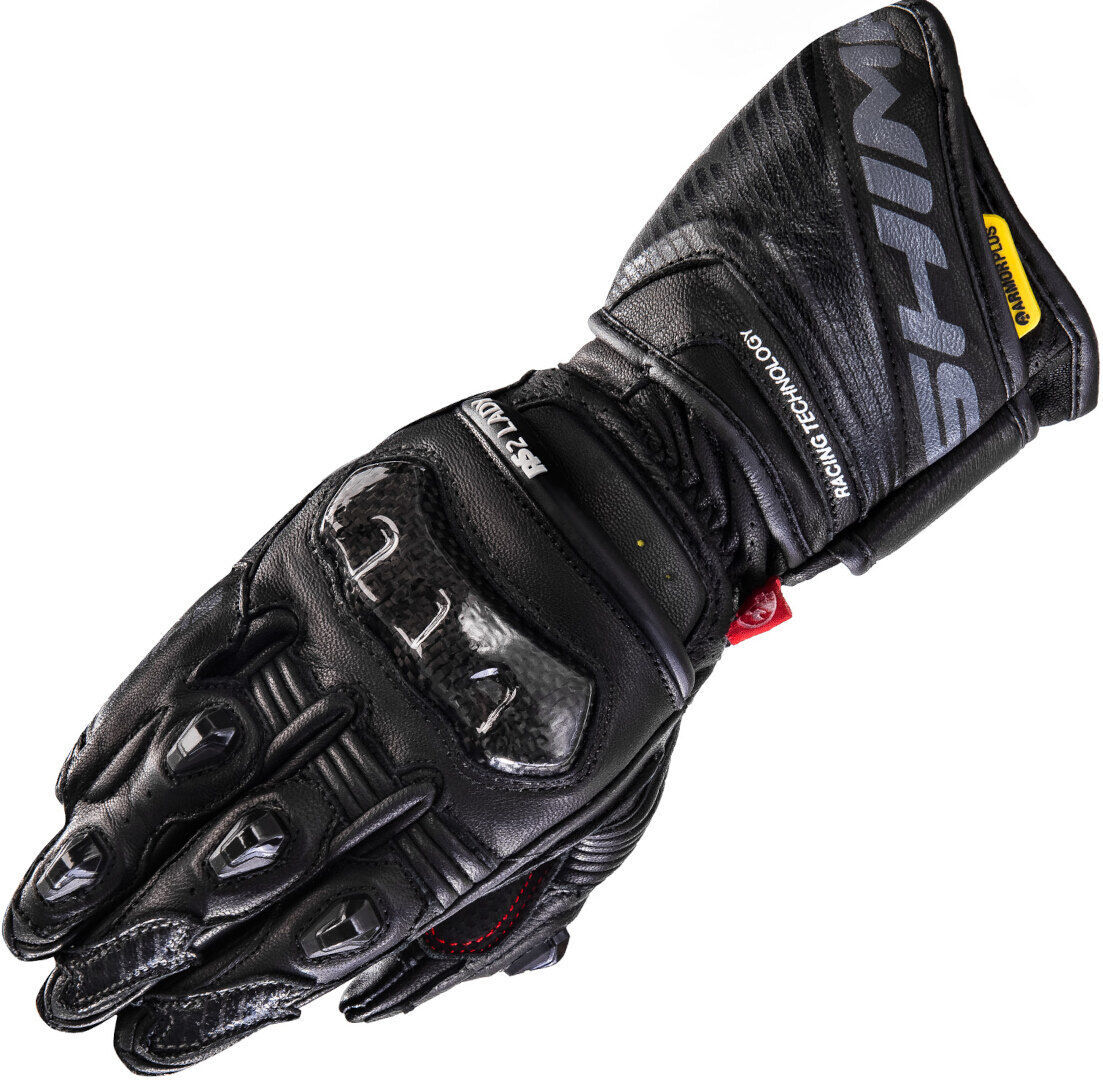 SHIMA RS-2 Guantes de moto para mujer - Negro (XS)