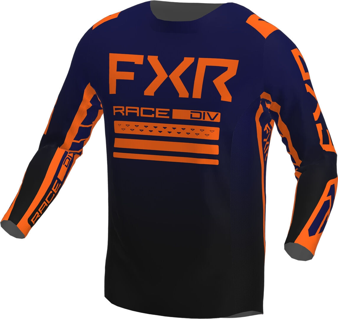 FXR Contender Off-Road Maillot de Motocross - Azul Naranja (XS)