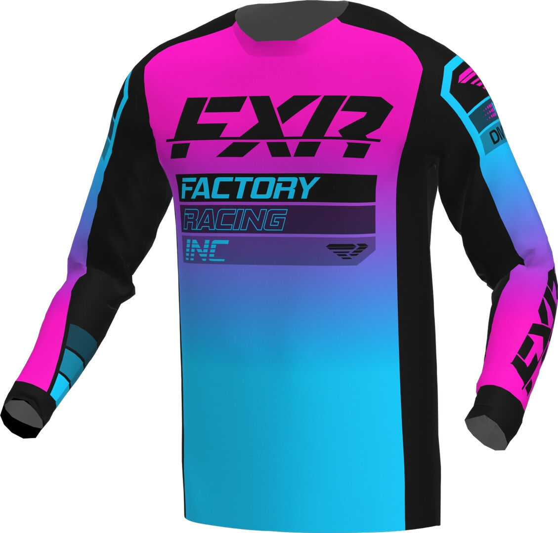 FXR Clutch 2023 Maillot de Motocross - Negro Rosa (4XL)