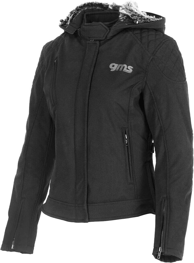 gms Luna Chaqueta softshell de motocicleta para damas - Negro (M)