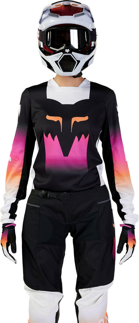 Fox 180 Flora Maillot de motocross femenino - Negro Rosa