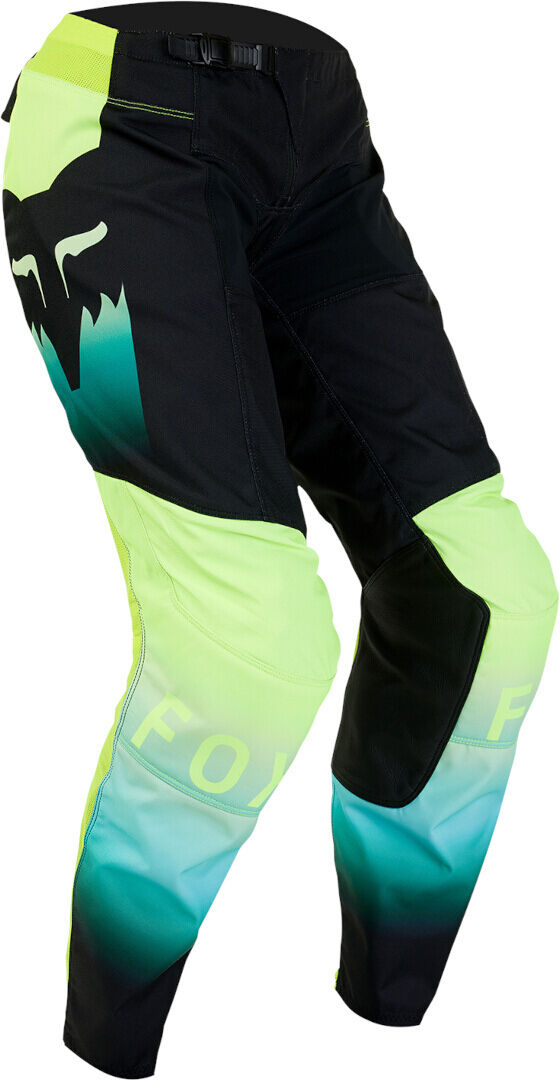 Fox 180 Flora Pantalones de motocross para damas - Negro Verde (S 30)