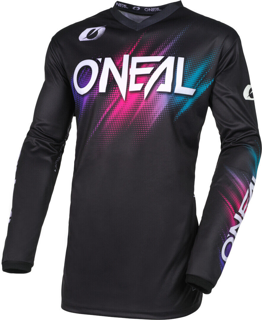 Oneal Element Voltage negro/rosa Maillot de motocross para mujer - Negro Rosa (S)