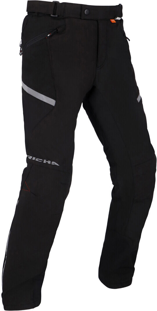 Richa Softshell Pantalones textiles impermeables para motocicletas - Negro (XL)