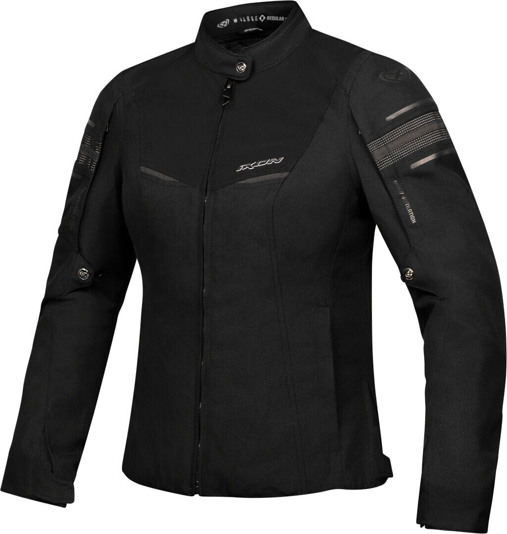 Ixon Wilana Chaqueta textil impermeable para mujer - Negro (S)