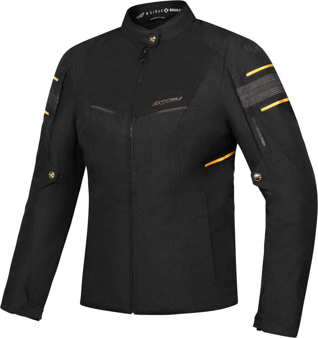 Ixon Wilana Chaqueta textil impermeable para mujer - Negro Oro (S)