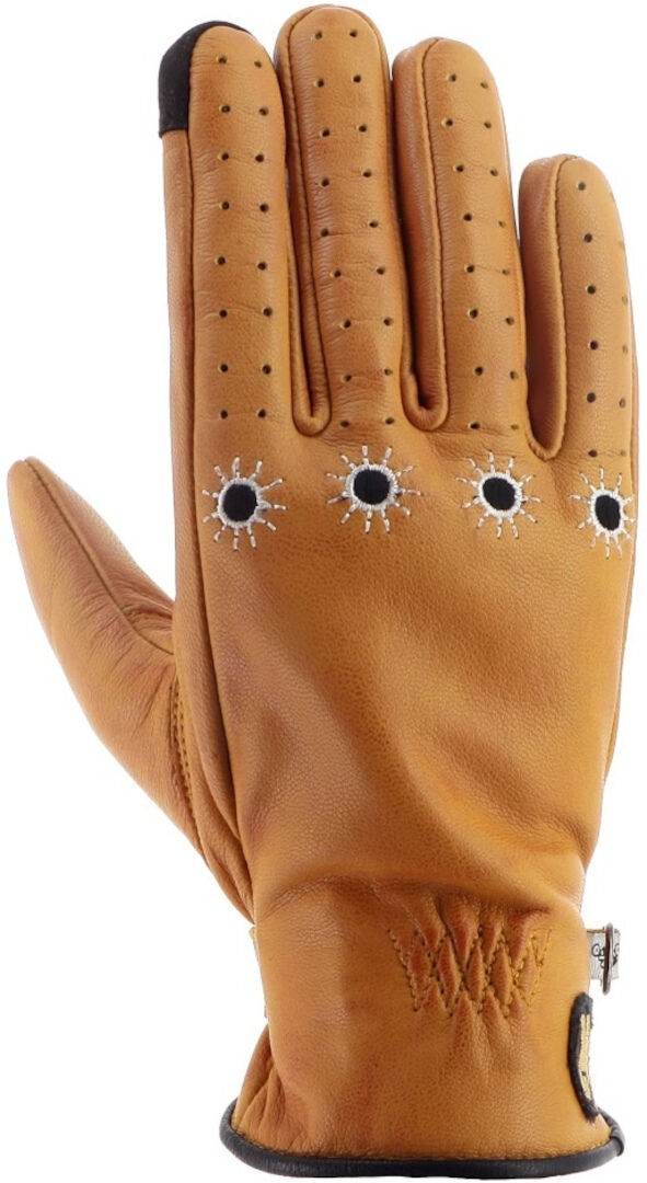 Helstons Shine Guantes de moto para mujer de verano - Beige (S M)