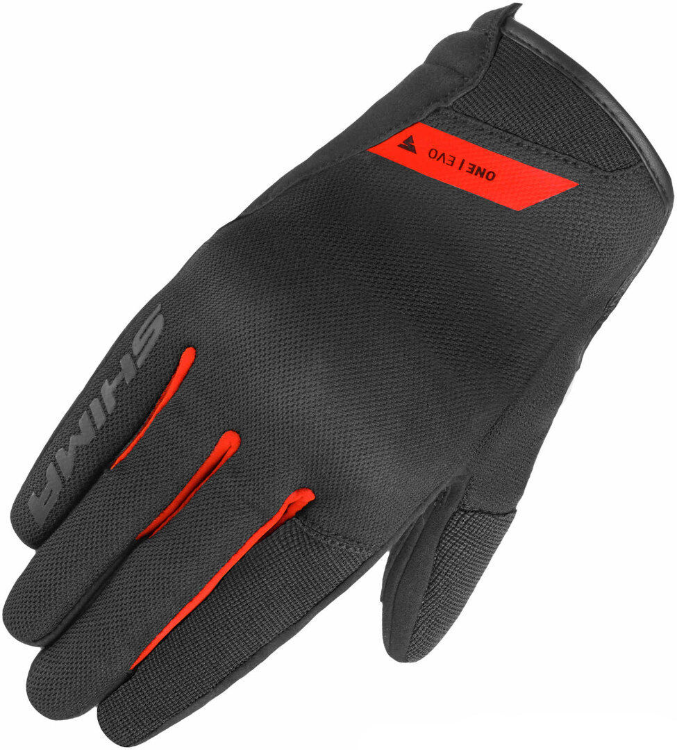 SHIMA One Evo Guantes de moto - Negro Rojo (XL)