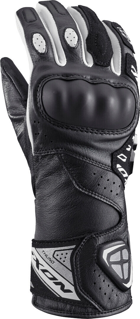 Ixon Thund Guantes de moto para mujer - Negro Blanco (M)