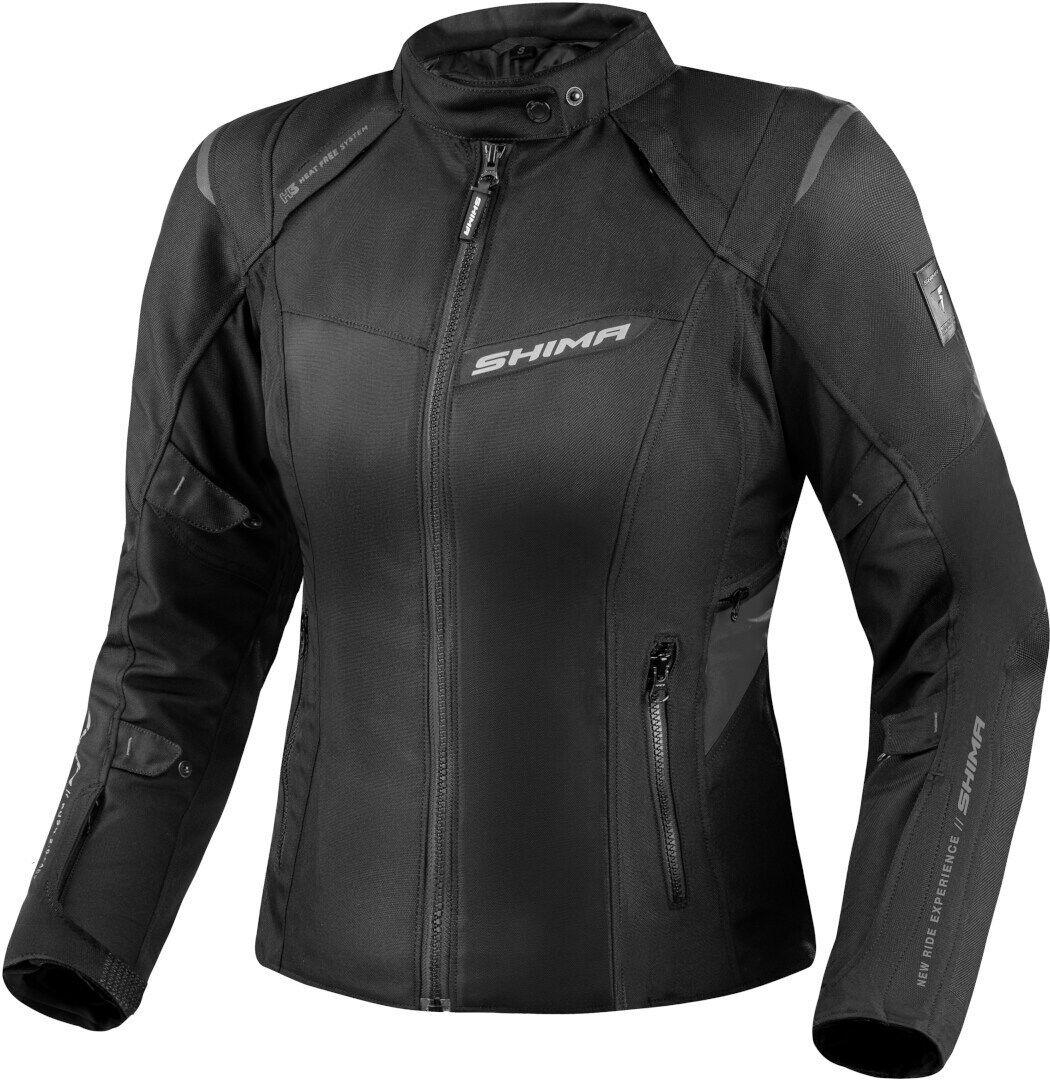 SHIMA Rush 2.0 impermeable Chaqueta textil de motocicleta para mujer - Negro (S)