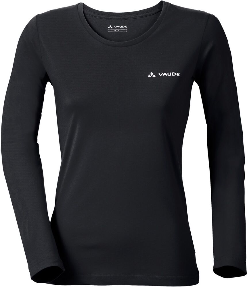 Vaude brand ls shirt camiseta montaña manga larga mujer Negro (38)