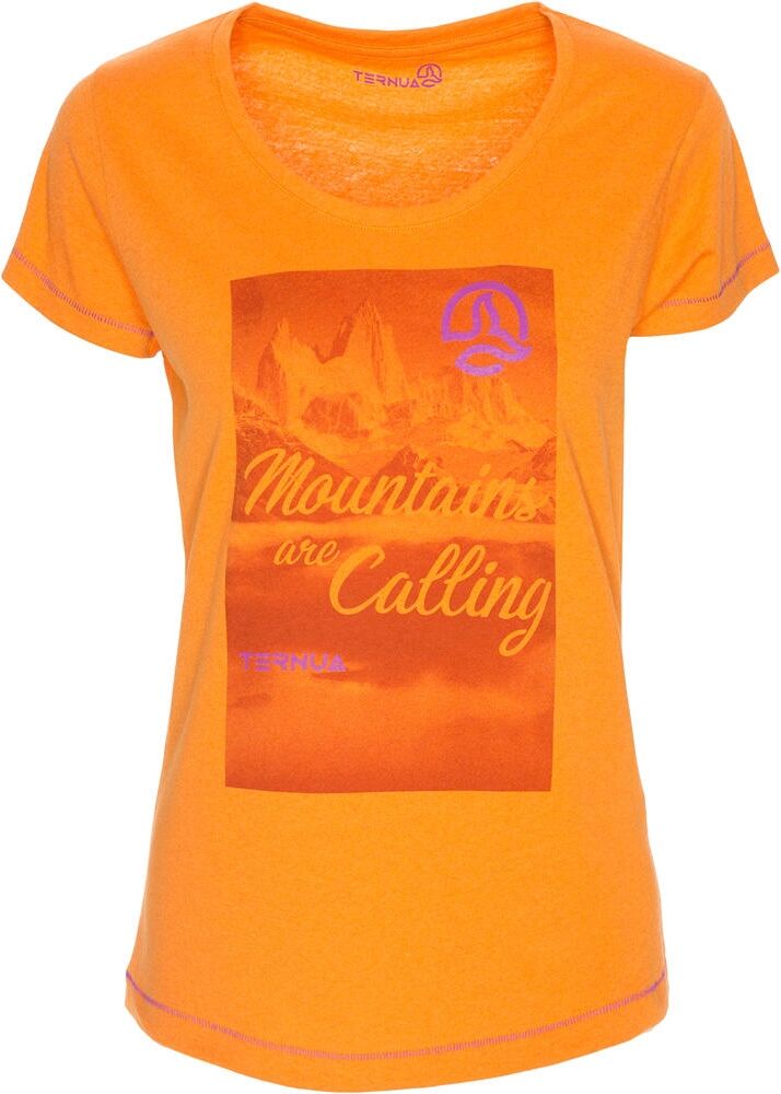 Ternua ikana camiseta montaña manga corta mujer Naranja (S)