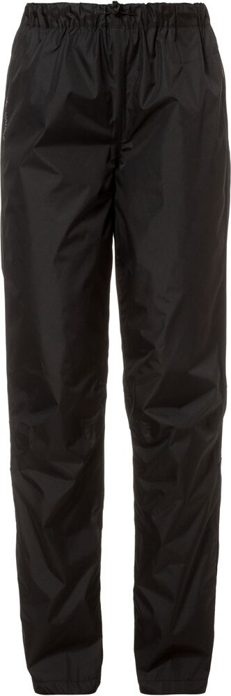 Vaude fluid pantalón impermeable mujer Negro (44)