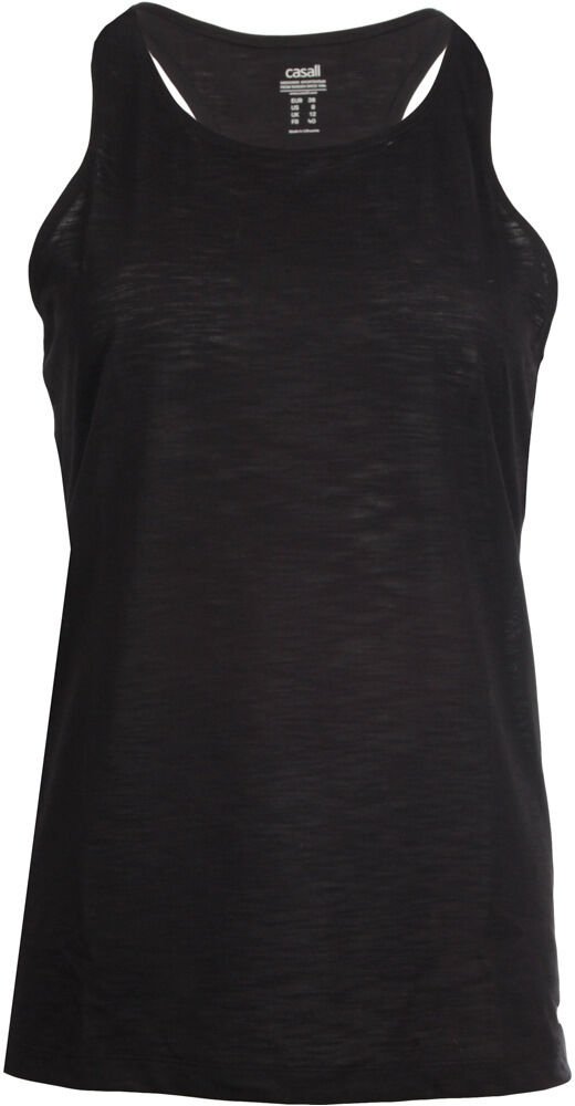 Casall textured loose racerback camiseta tirantes fitness mujer Negro (42)