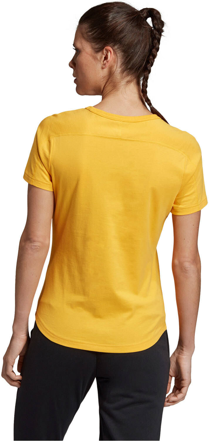 Adidas brilliant basics camiseta manga corta mujer Amarillo (S)