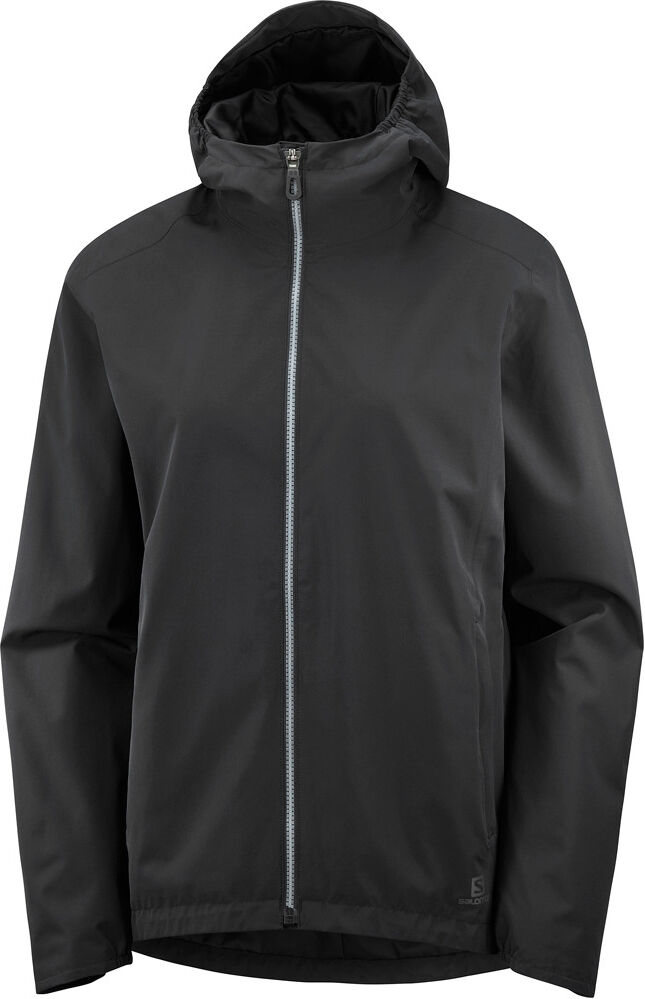 Salomon essential waterproof chaqueta impermeable mujer Negro