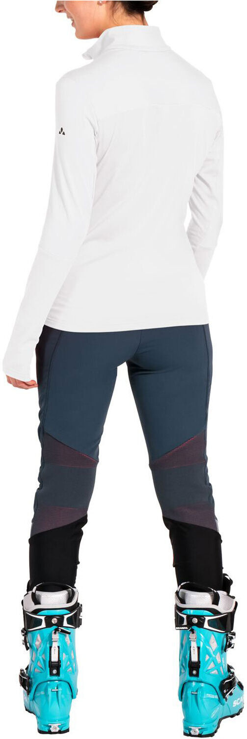 Vaude livigno halfzip ii forro polar mujer Blanco (38)