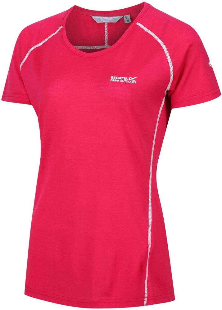 Regatta womens tornell ii camiseta montaña manga corta mujer Rosa (8)