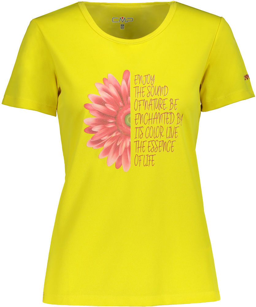 Cmp woman t-shirt camiseta montaña manga corta mujer Amarillo (42)