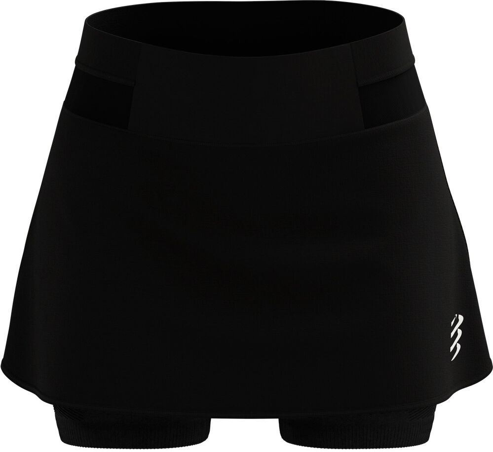 Compressport performance skirt malla corta running mujer Negro (XS)