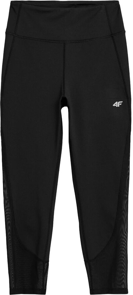 4f om pantalones y mallas largas fitness mujer Negro (L)