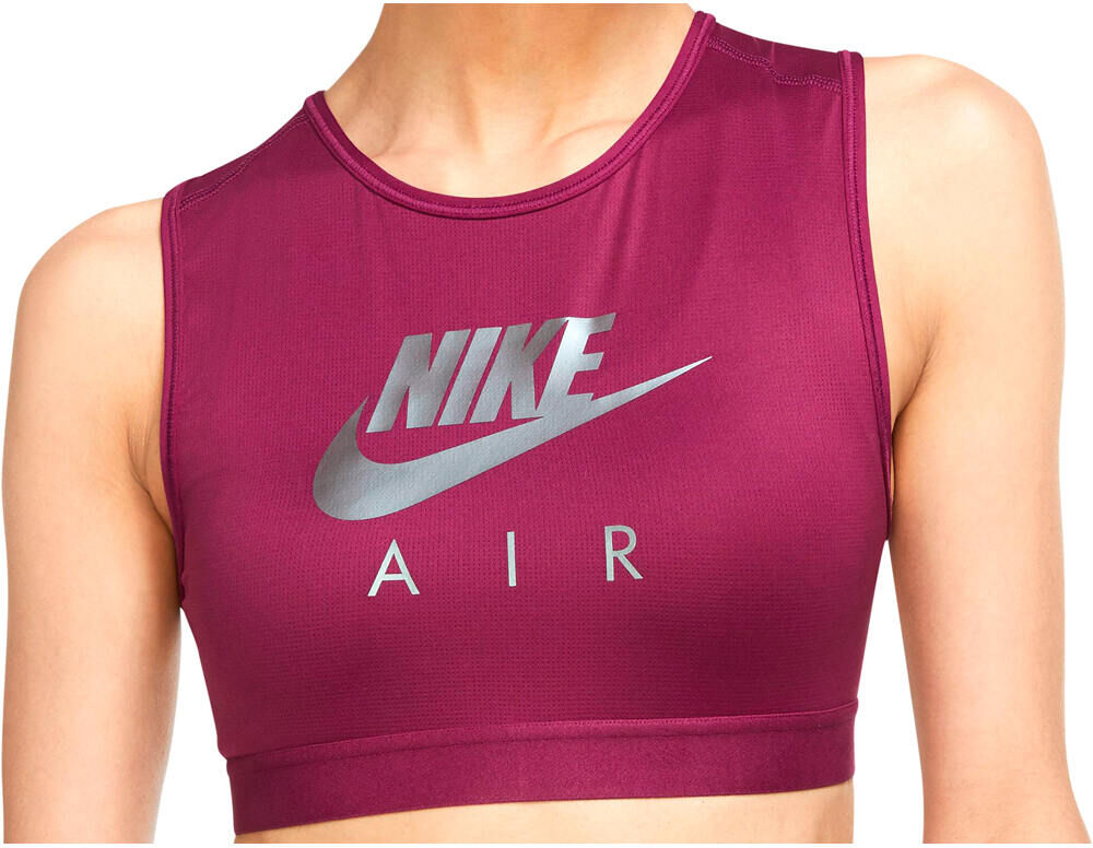 Nike dri-fit swoosh air sujetadores deportivos Granate (XS)