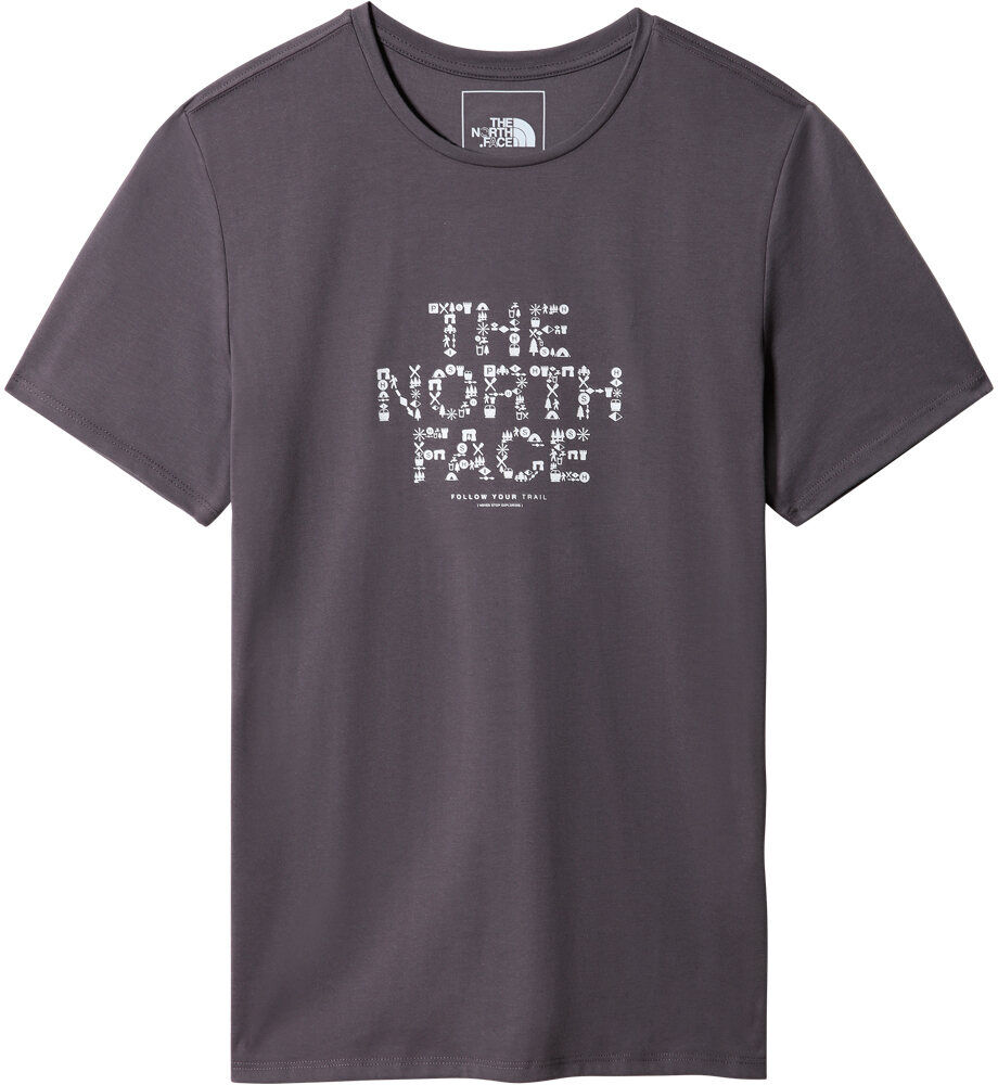 The North Face foundationaphic camiseta montaña manga corta mujer Gris (M)