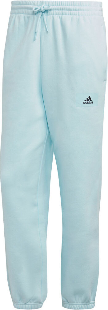 Adidas essentials feelvivid cotton fleece straight leg pantalón hombre Azul (M)