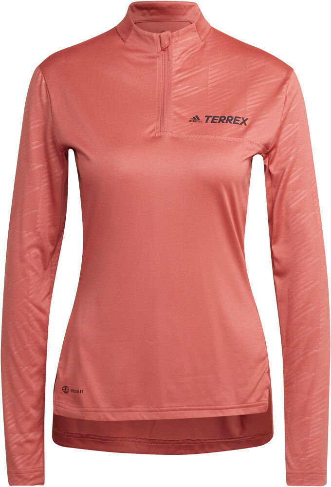 Adidas terrex multi half-zip forro polar mujer Rosa (S)