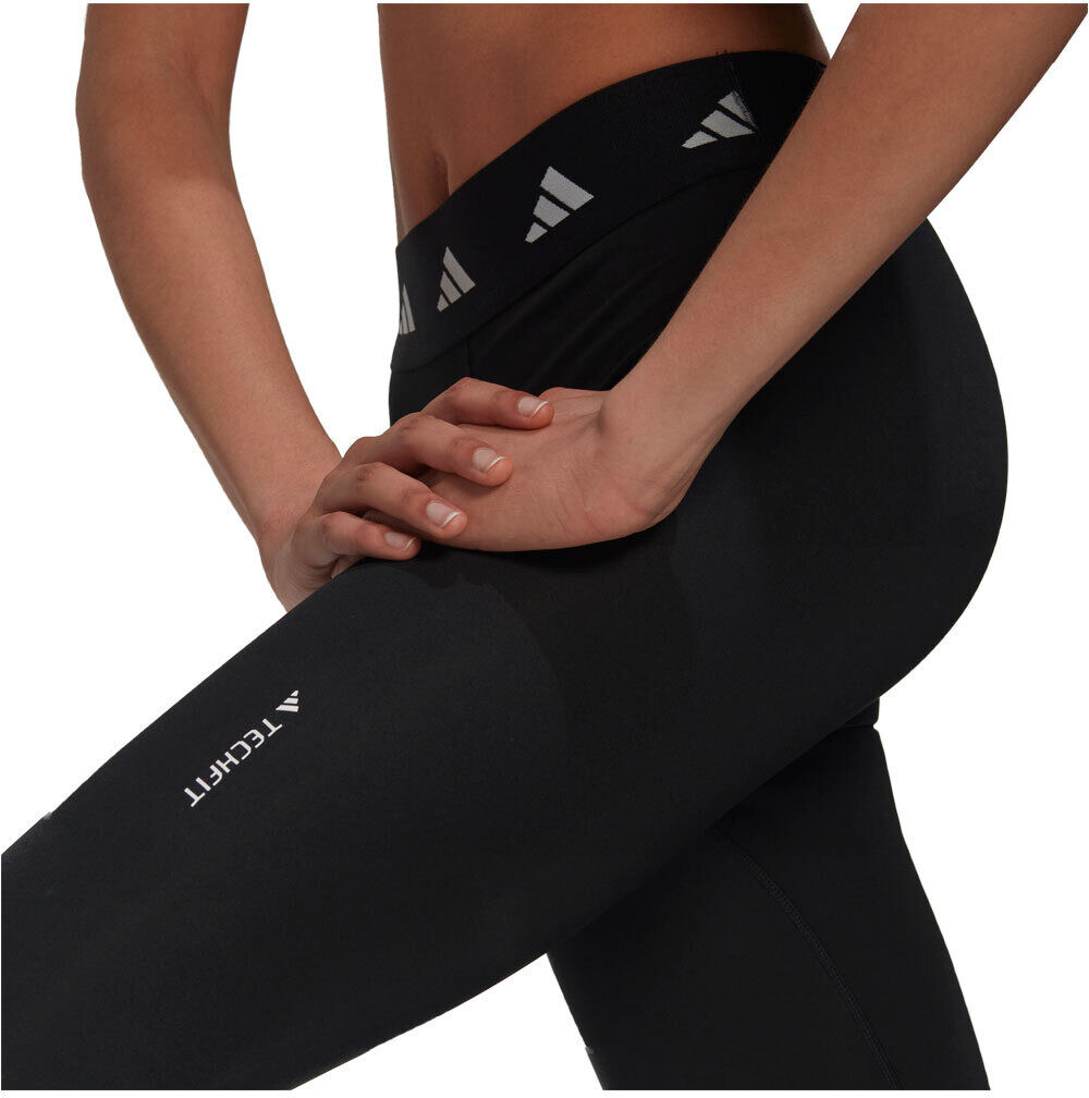 Adidas techfit 3 bandas pantalones y mallas largas fitness mujer Negro (XXS)