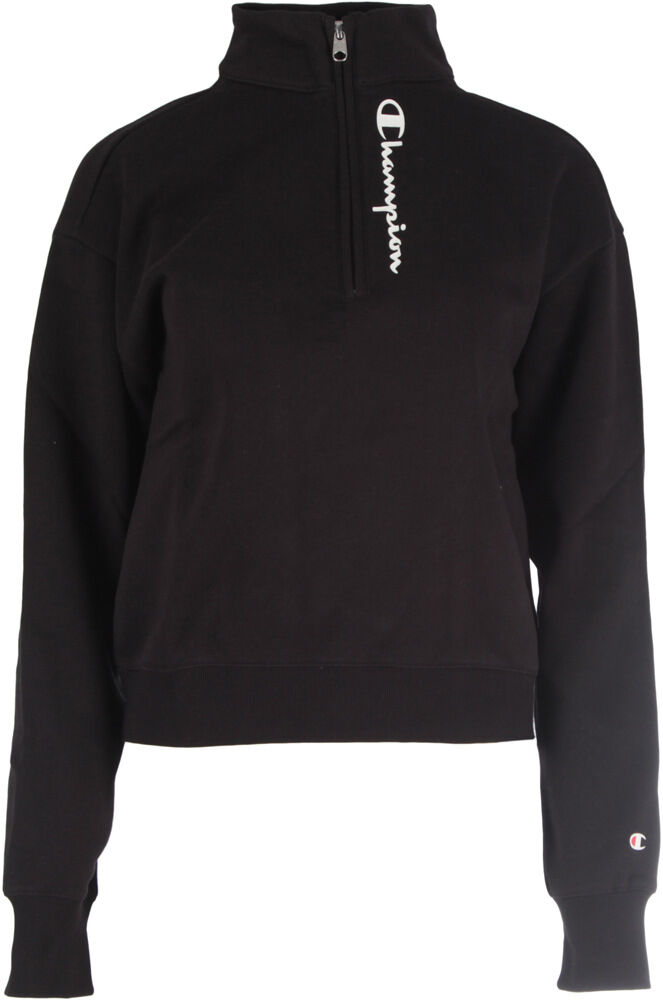 Champion half zip sweatshirt sudadera mujer Negro (XS)