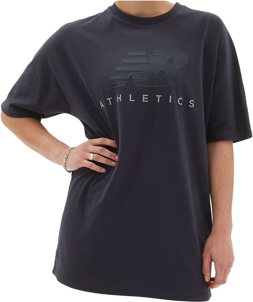 New Balance athletics oversized tee camiseta manga corta mujer Gris (L)