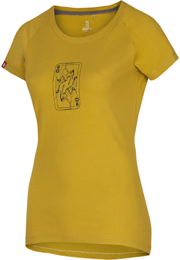 Ocun raglan camiseta montaña manga corta mujer Amarillo (L)