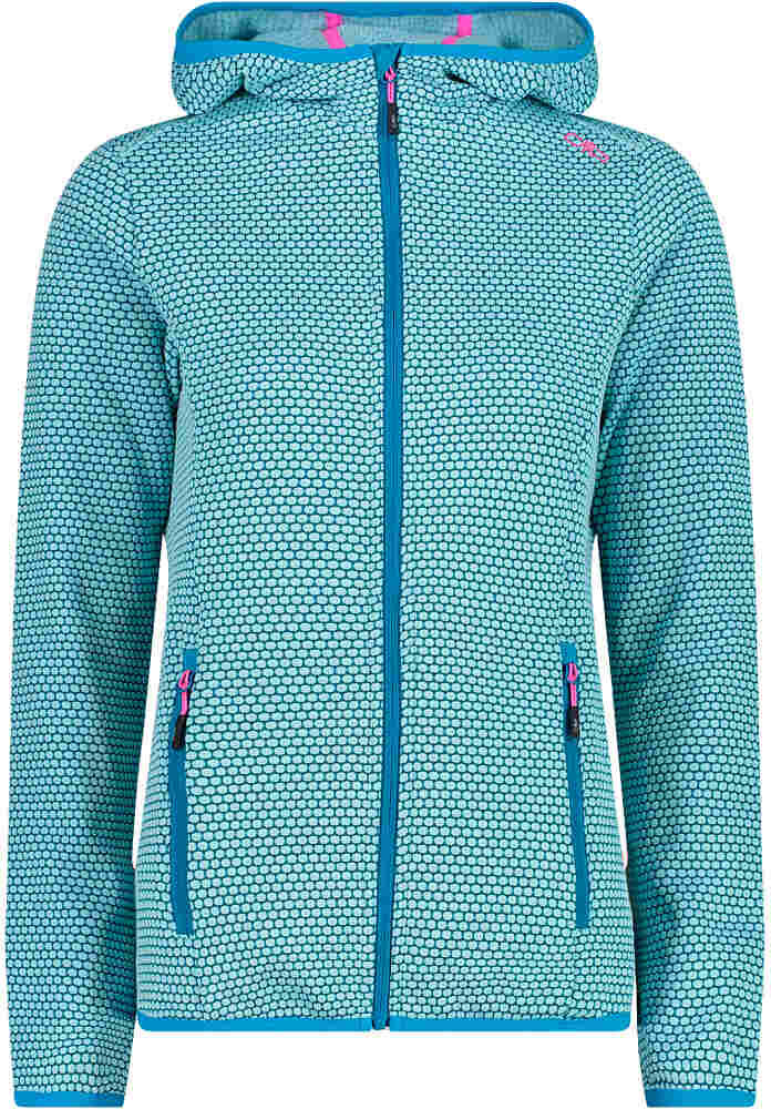 Cmp woman jacket fix hood forro polar mujer Azul (40)