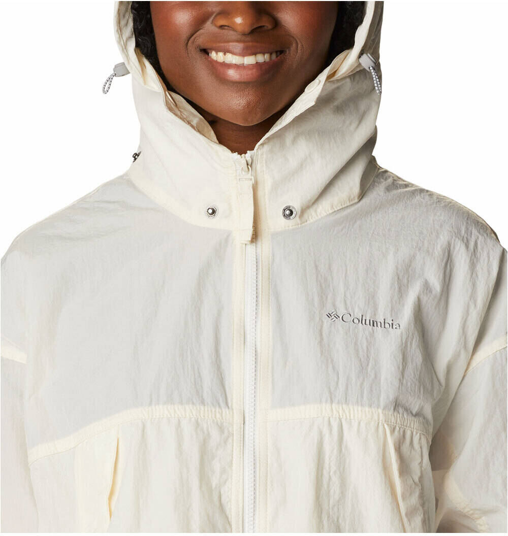 Columbia paracutie windbrekaker chaqueta softshell mujer Blanco (M)