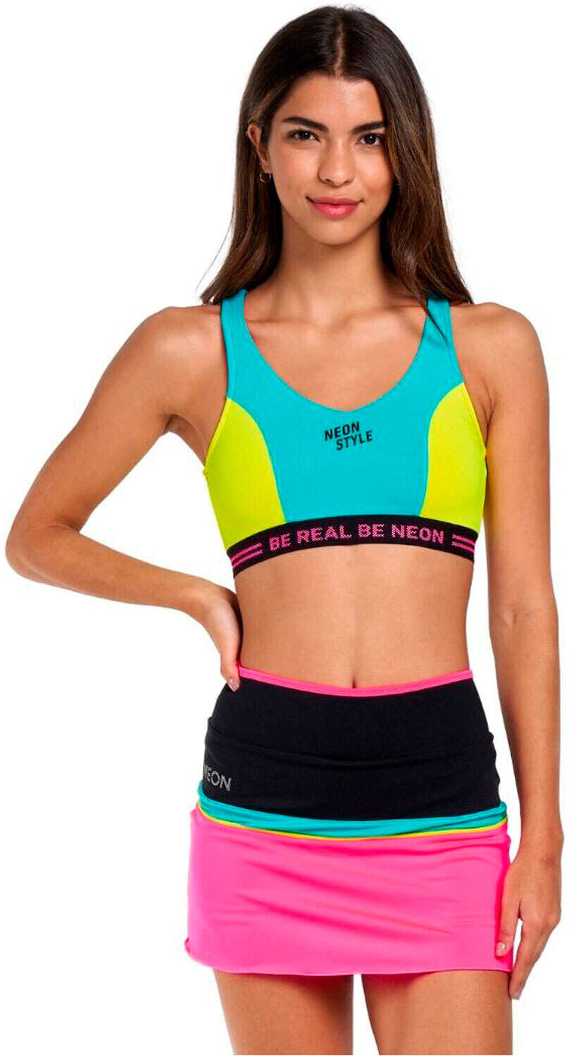 Neon sines falda tenis Multicolor (XL)