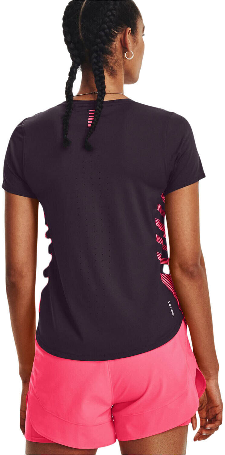 Under Armour iso-chill laser camiseta entrenamiento manga corta mujer Negro (XS)