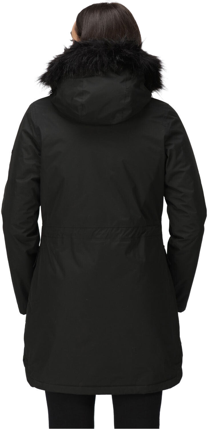 Regatta sabinka chaqueta impermeable insulada mujer Negro (14)