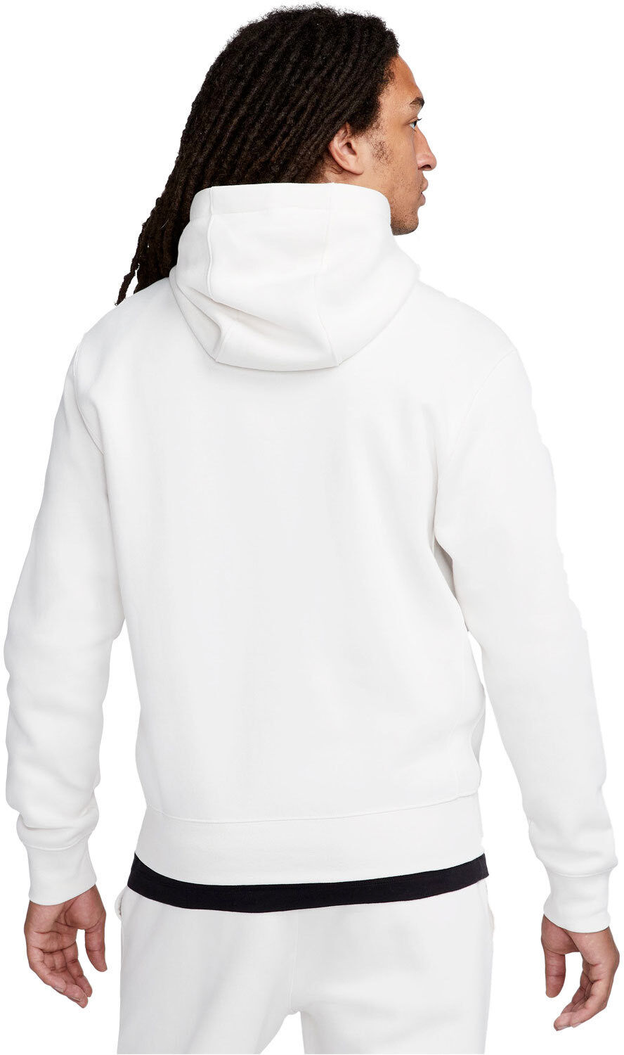 Nike club brushed-back pullover blanco sudadera hombre  (L)