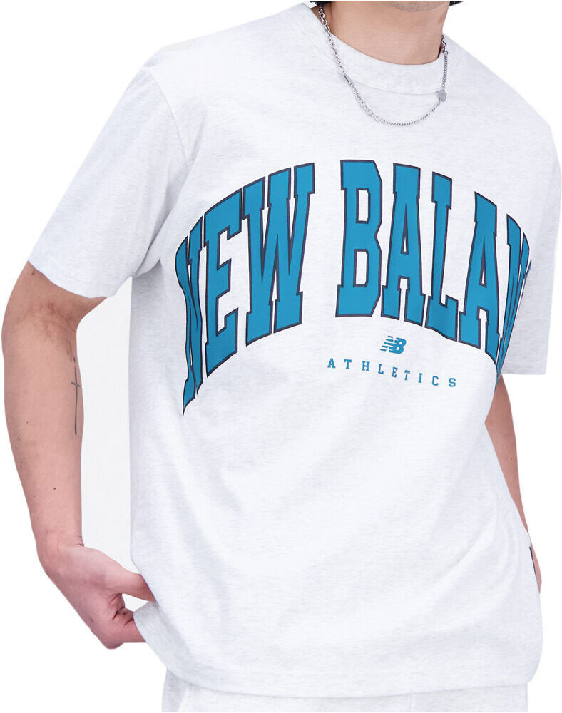 New Balance uni-ssentials warped classics camiseta manga corta hombre Gris (S)