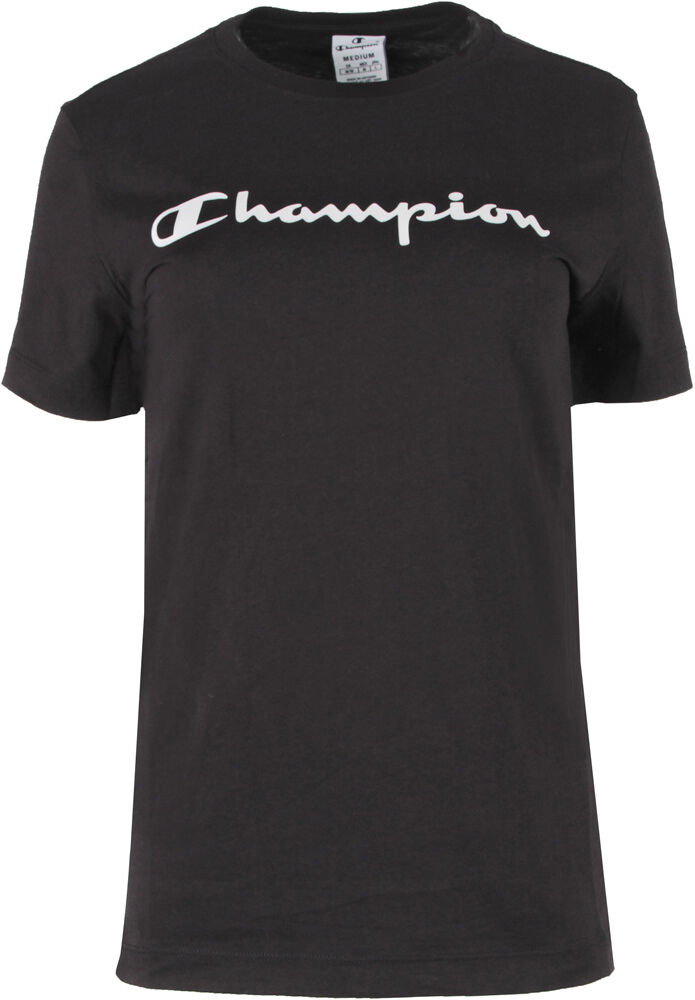 Champion crewneck t-shirt camiseta manga corta mujer Negro (XS)