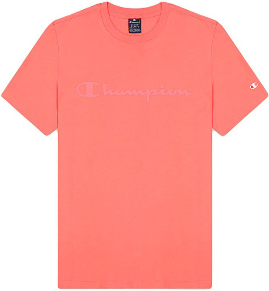 Champion classic crewneck t-shirt camiseta manga corta hombre Rosa (S)