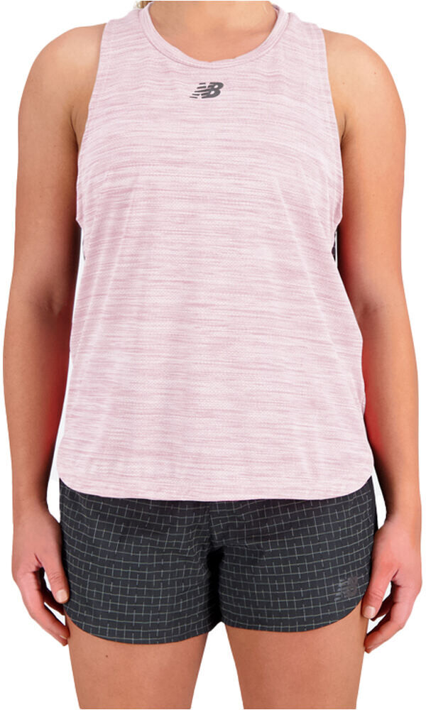 New Balance impact run luminous camiseta técnica tirantes mujer Rosa (M)