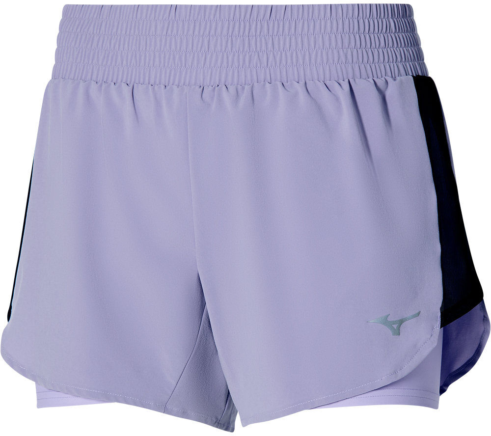 Mizuno 2in1 45 pantalón running mujer Morado