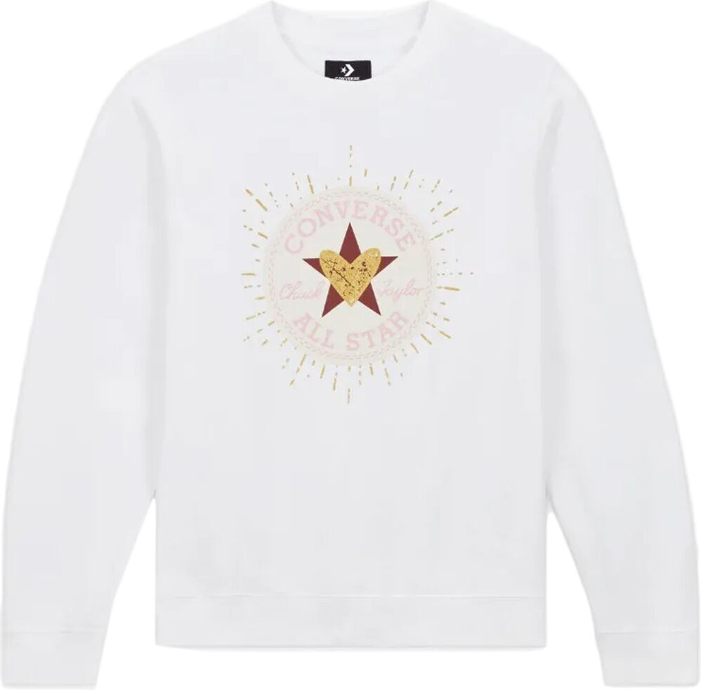 Converse radiating love classic sudadera mujer Blanco (S)