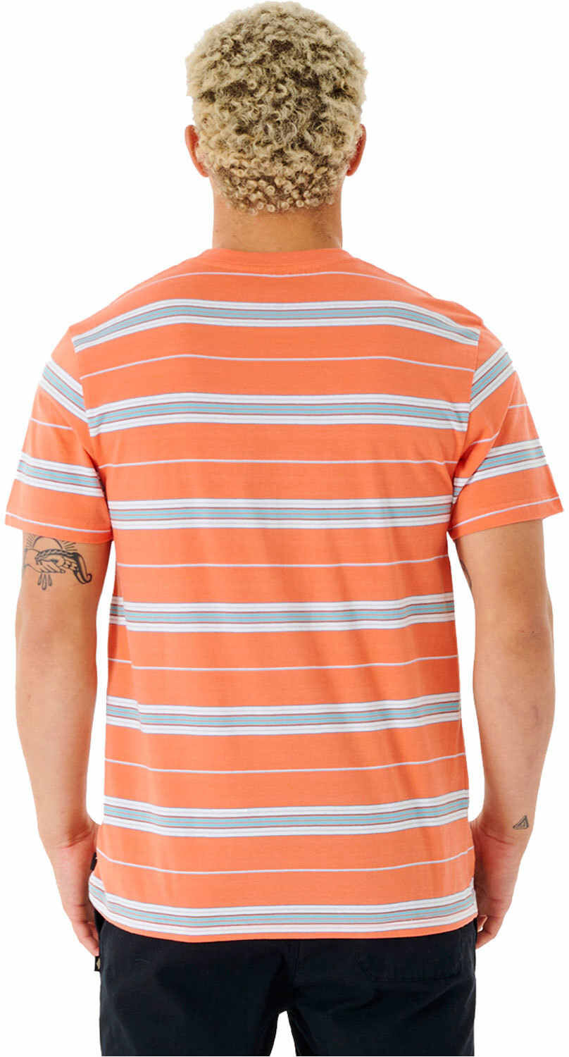 Rip Curl surf revival stripe camiseta manga corta hombre Naranja (XL)